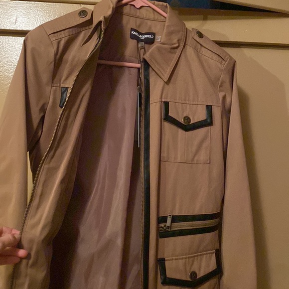 Karl Lagerfeld brown utility jacket/coat - Picture 6 of 8